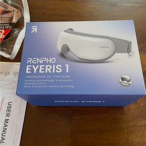 RENPHO Eyeris 1 Gray Eye Massager with Heat and Bluetooth